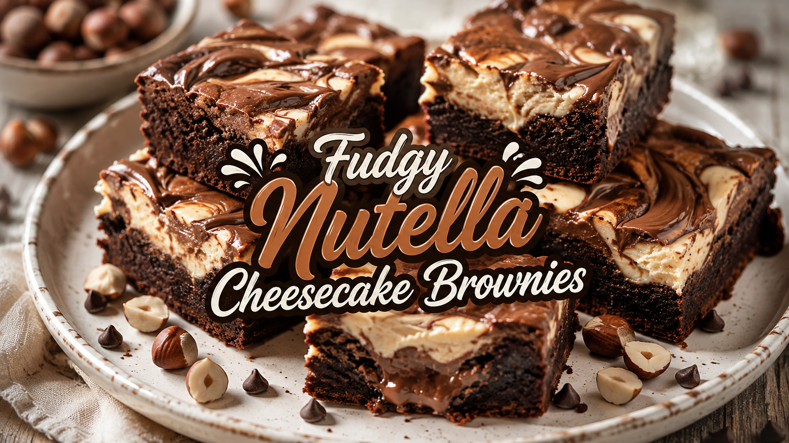 fudgy-nutella-cheesecake-brownies