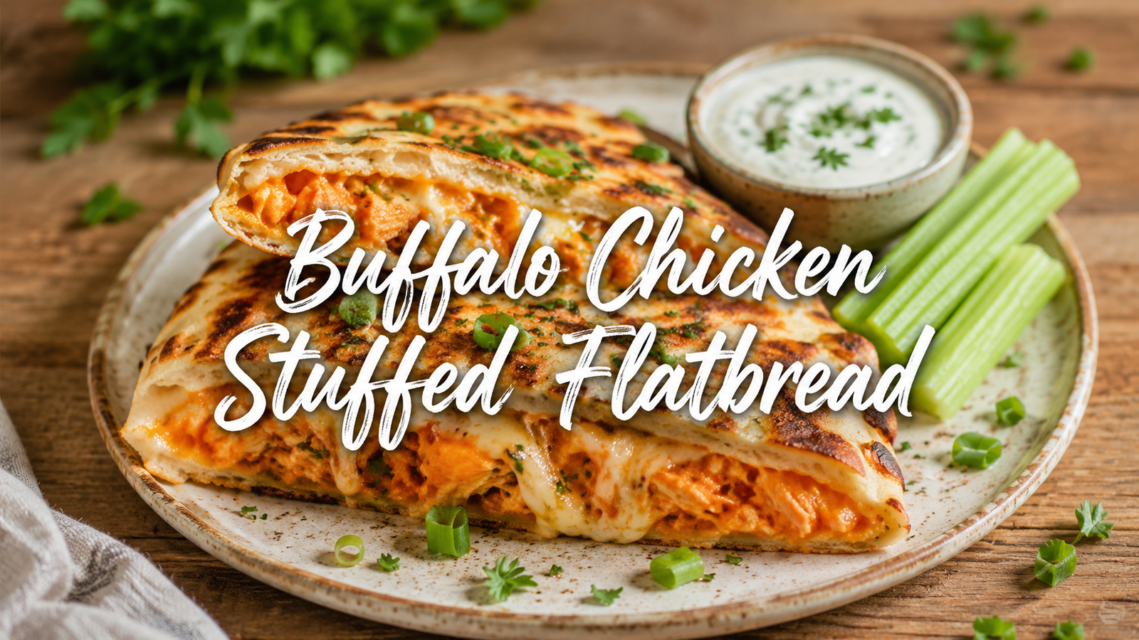 buffalo-chicken-stuffed-flatbread